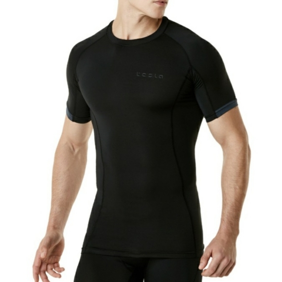 Tesla Mens Black On Black Compression Shirts XL - Picture 14 of 15